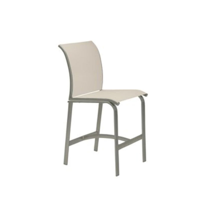 Elance Relaxed Sling Armless Stationary Bar Stool