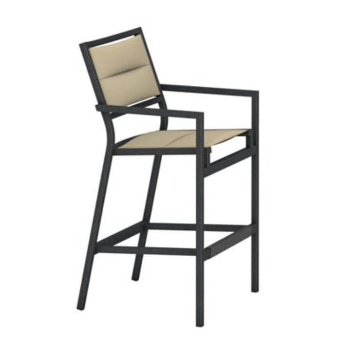 Cabana Club Padded Sling Stationary Bar Stool