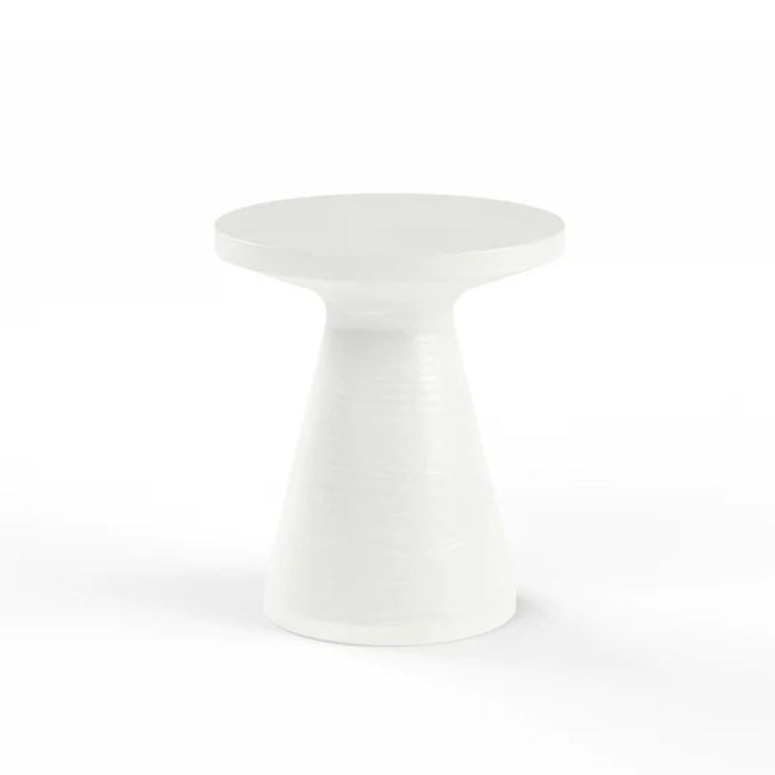 GRC Round End Table - Bone