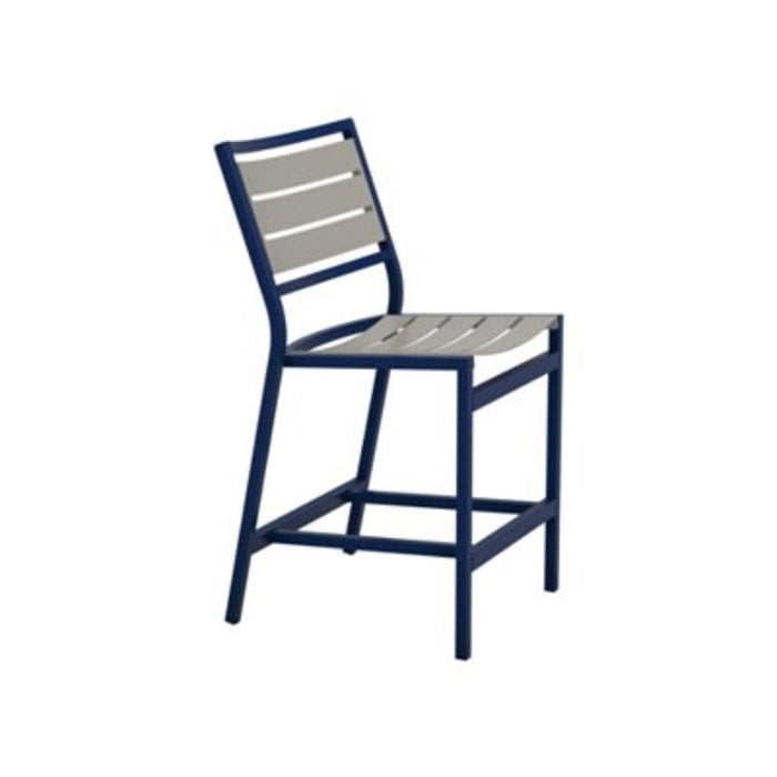 Cabana Club Armless Aluminum Slat Counter Height Stool