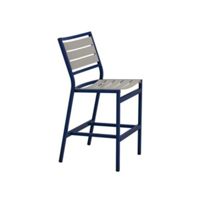 Cabana Club Armless Aluminum Slat Bar Stool