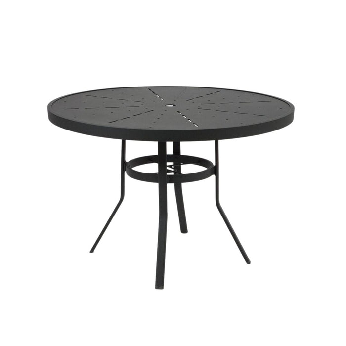 Round Stamped Top Dining Table 42"